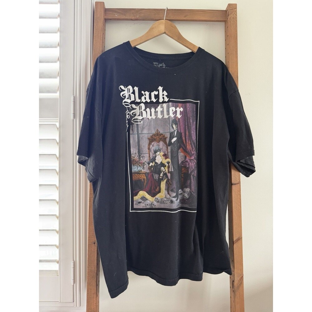 Black Butler Anime Aniplex 2XL Puff Print Graphic T-Shirt 2006